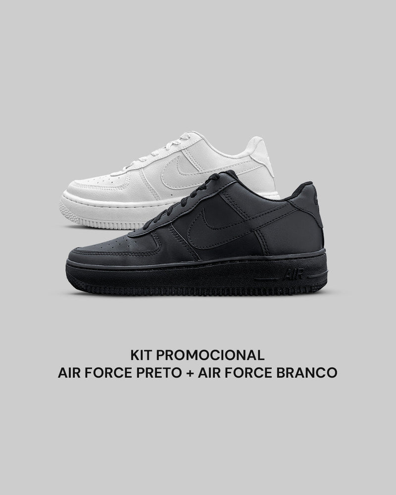 Kit Air Force Preto + Air Force Branco²