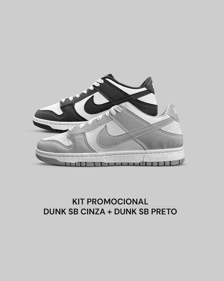 Kit Dunk Cinza + Dunk Preto²